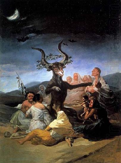 Francisco de goya y Lucientes Witches- Sabbath china oil painting image
